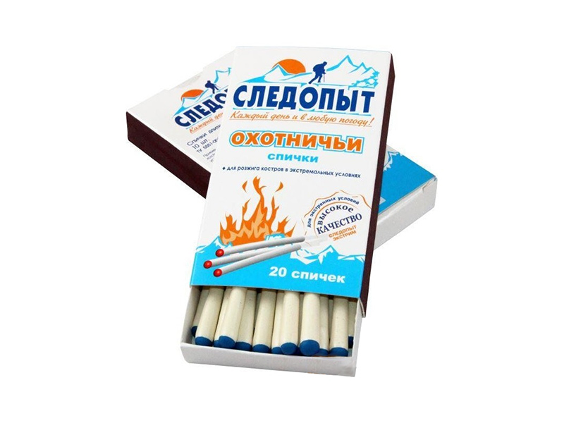 Спички охотничьи влагостойкие (экстрим), 20 шт.