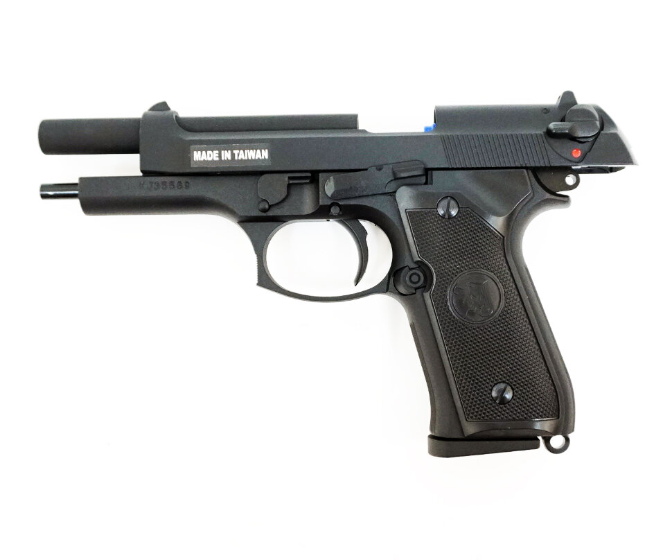 Пистолет пневм. KJW (M9.GAS) GBB, GAS, черный, металл