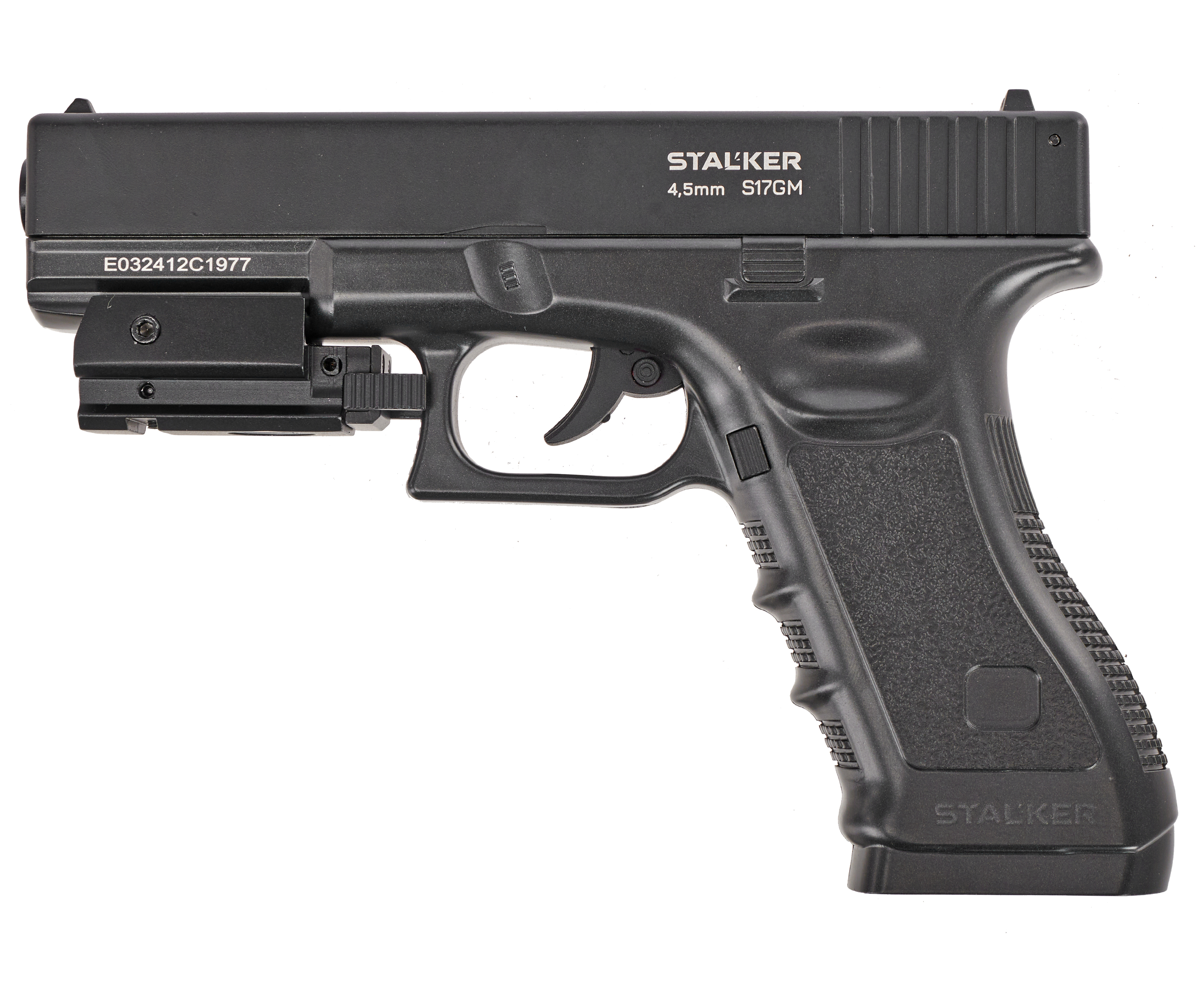 Пистолет пневм. Stalker S17GM (Glock17) кал.4,5 мм CO2 (металл) чёрный