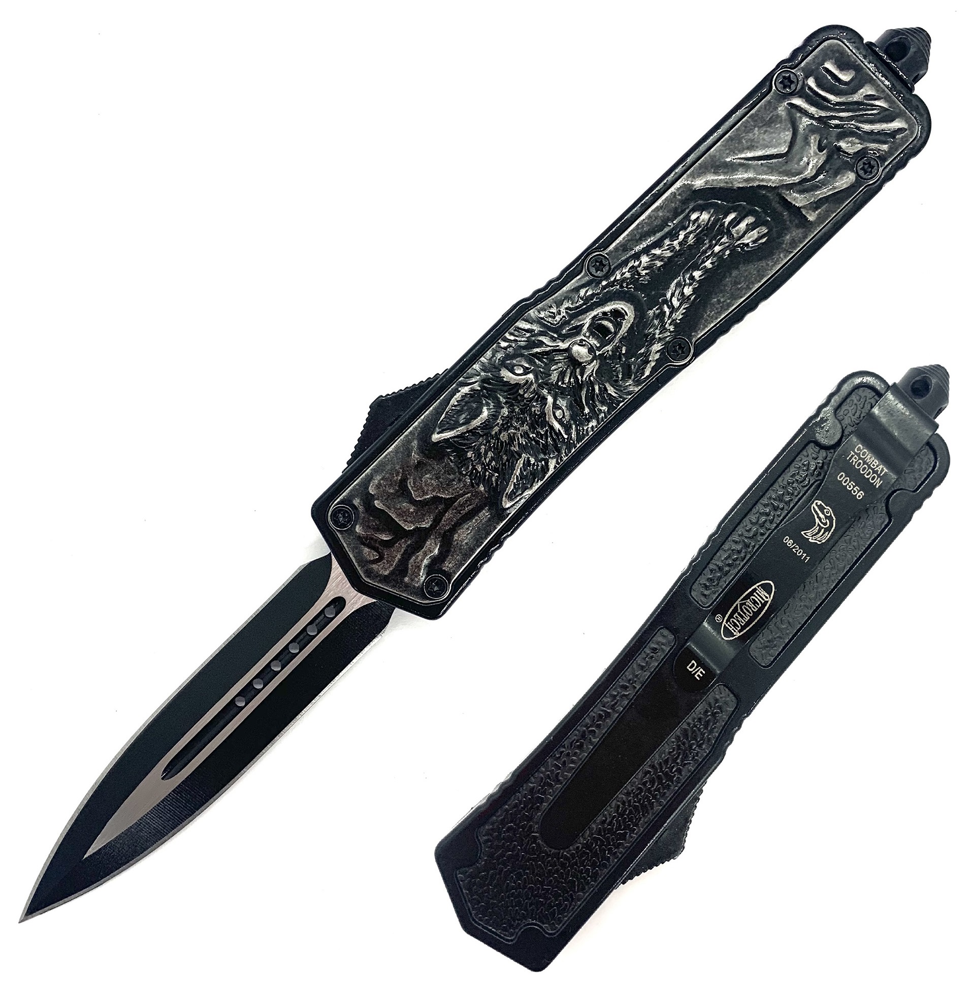 Нож с фронтальным выбросом Microtech Волк мини