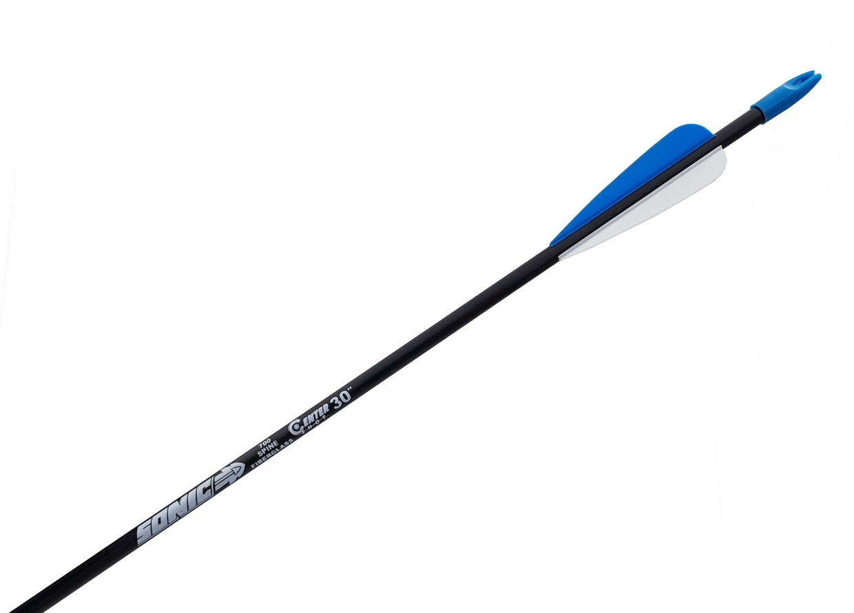 Стрела лучная фибергласс Centershot Sonic 28" оперение Parabolic 3"