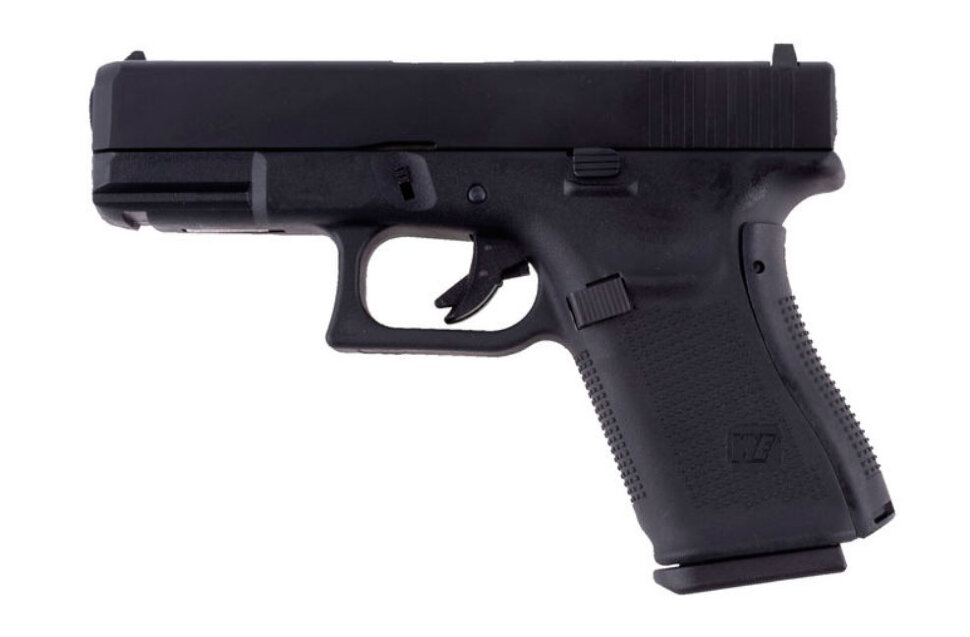 Пистолет пневм. WE GLOCK-19 gen5, металл слайд, сменные накладки