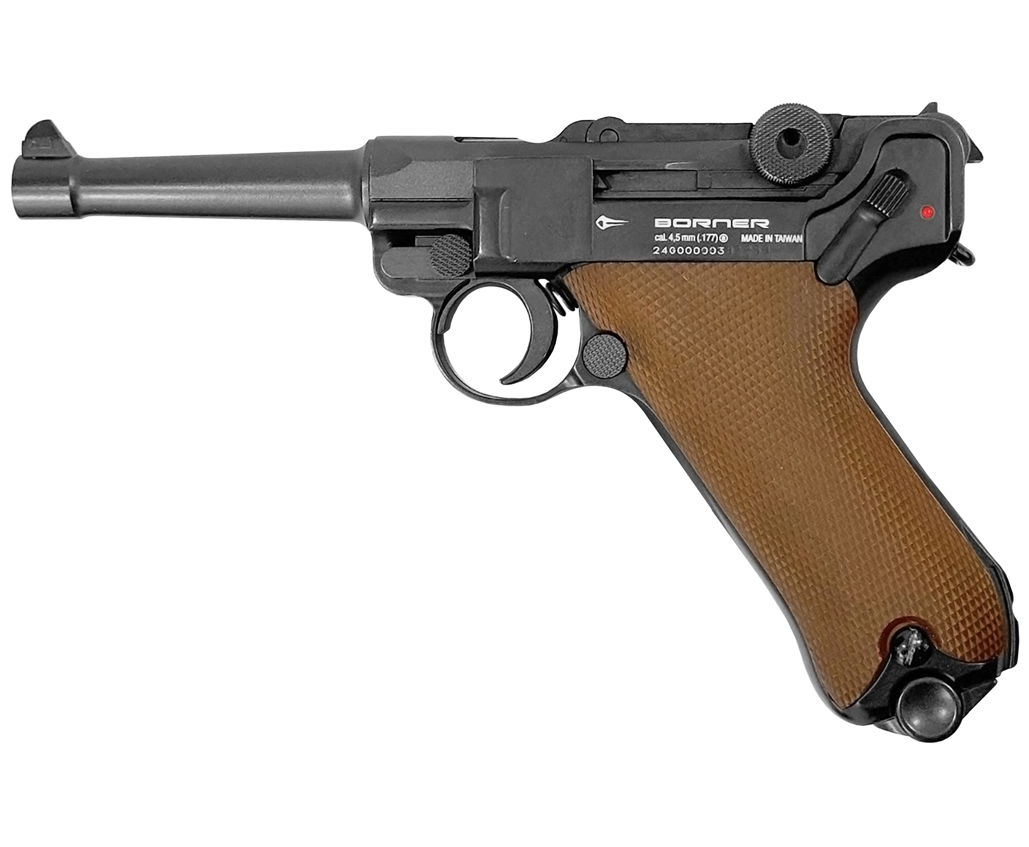 Пистолет пневм. Borner P08 Blowback, кал. 4,5 мм /BBs