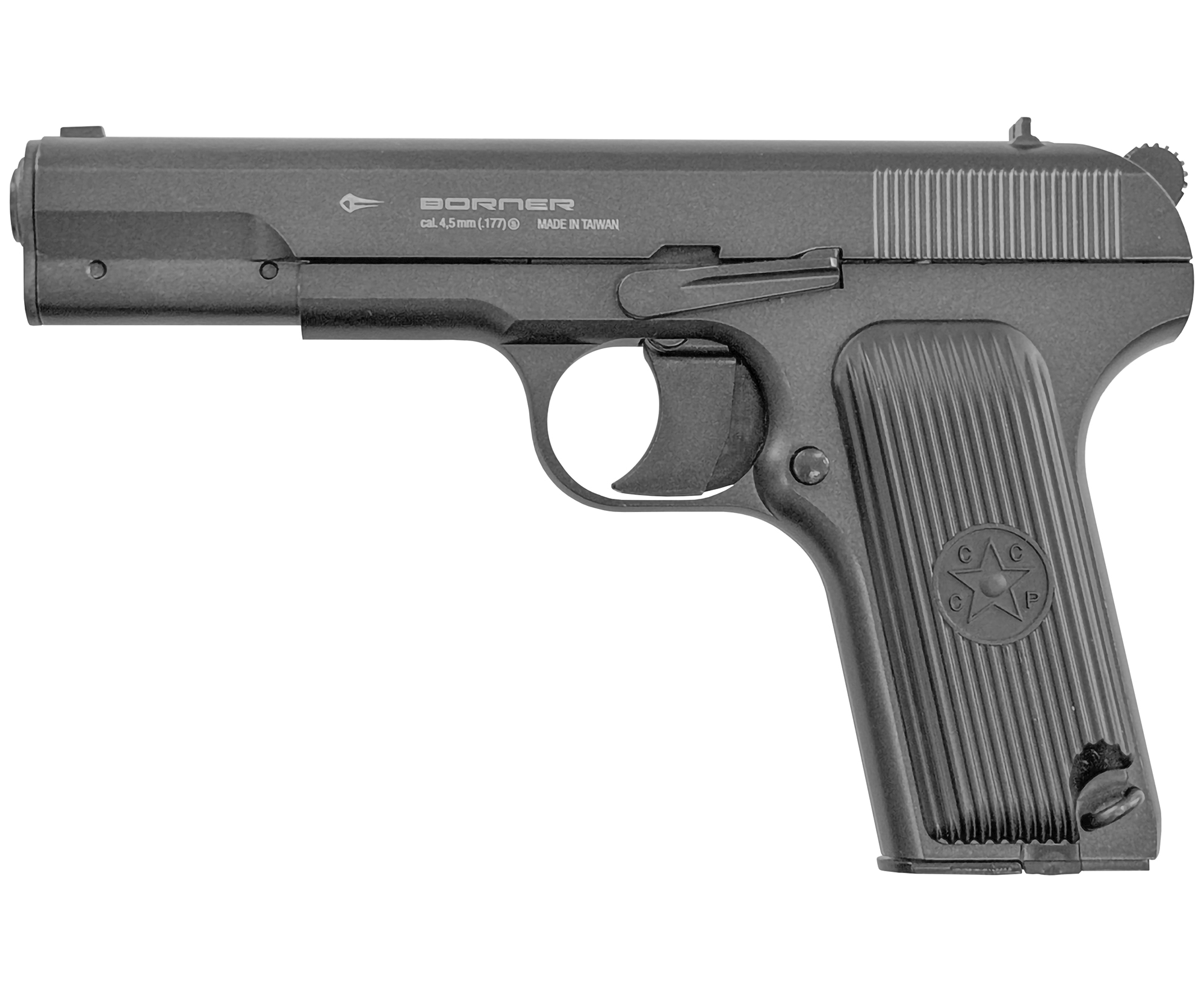 Пистолет пневм. Borner TT Blowback, кал. 4,5 мм /BBs