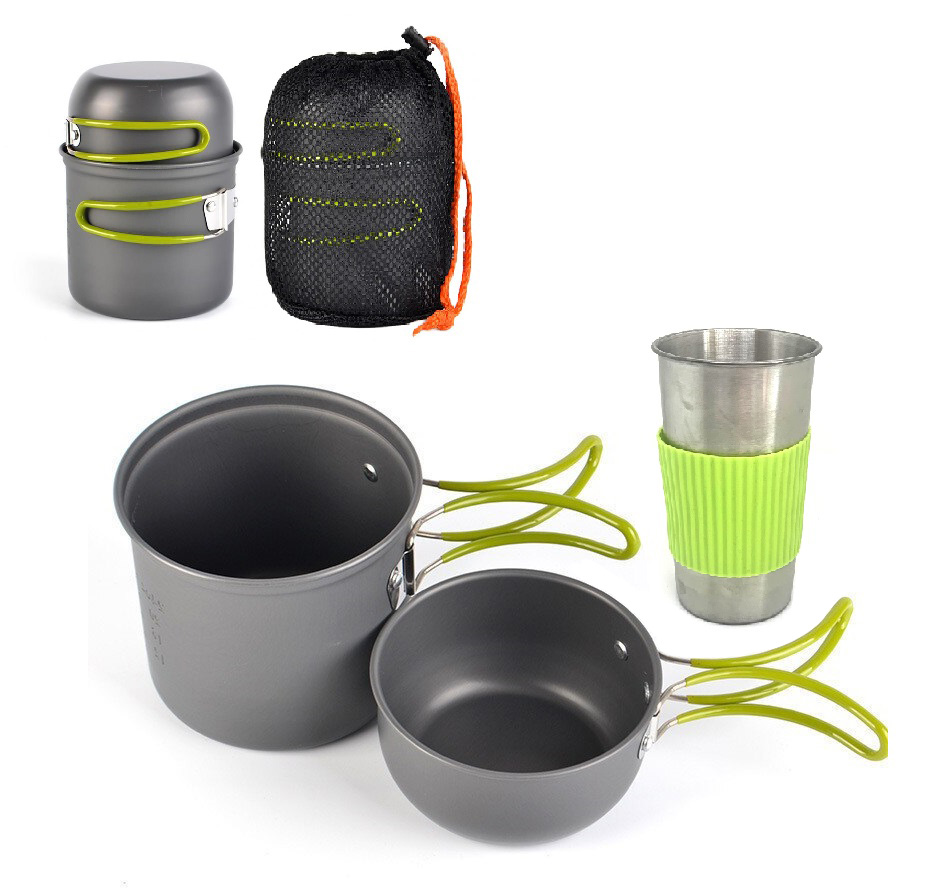 Набор посуды походный Cooking set 3 предмета