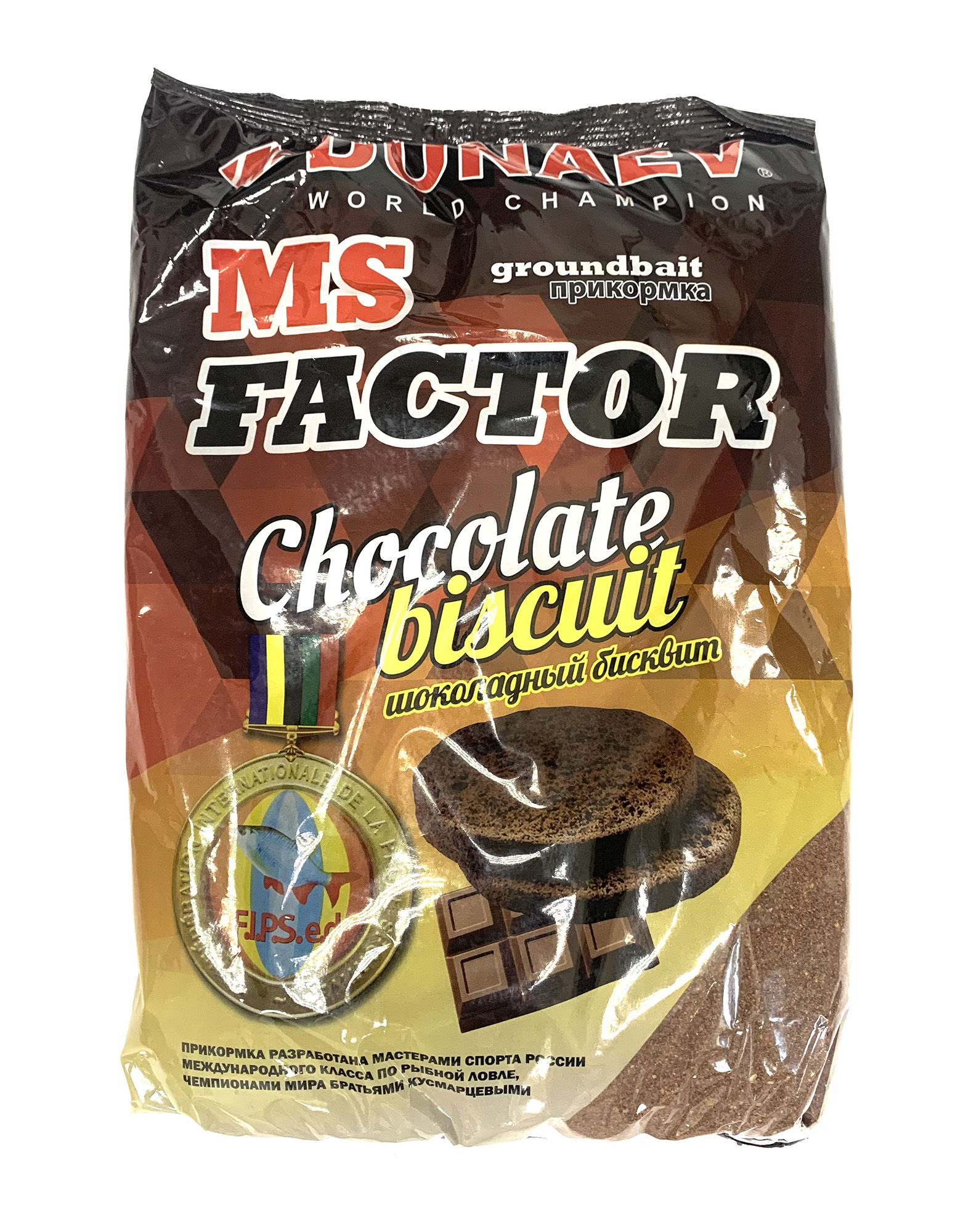 Прикормка "DUNAEV-MS FACTOR" 1кг Шоколадный бисквит
