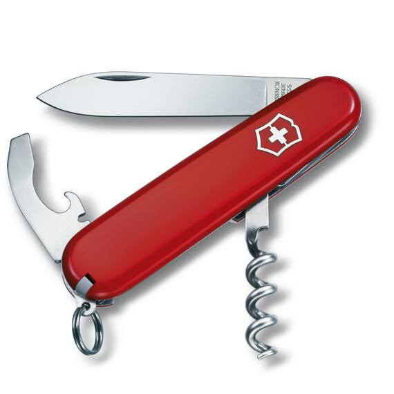 Нож перочинный VICTORINOX Waiter, 84 мм, 9 функций, красный
