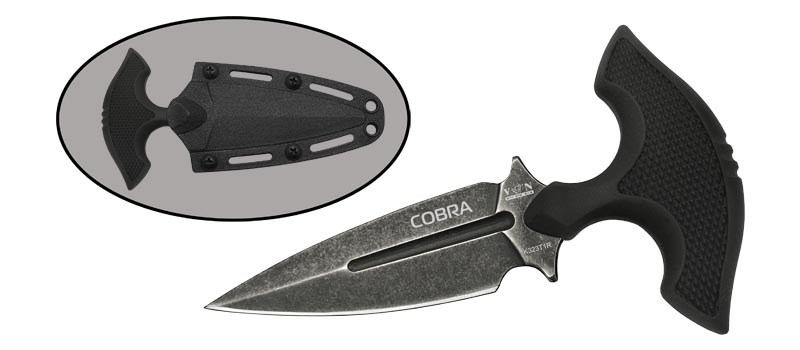 Нож тычковый Viking Nordway "COBRA" (ст. AUS8) темный клинок