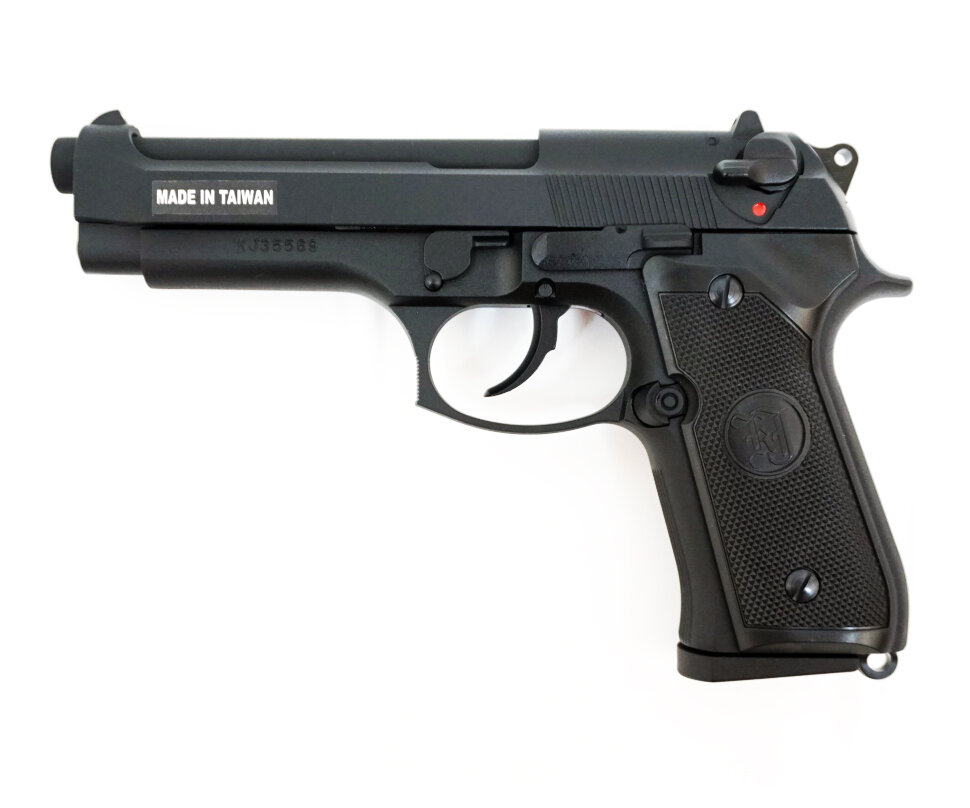 Пистолет пневм. KJW (M9.GAS) GBB, GAS, черный, металл