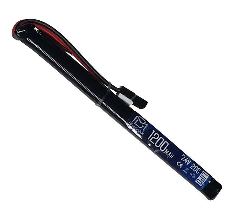 АКБ BlueMAX 1200mAh Lipo 7.4V 20C slim AK stick 11,5x17x185mm AK-серия под крышку