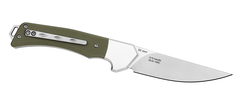 Нож скл. Viking Nordway KA221-1 D2 рук. G10, зеленый