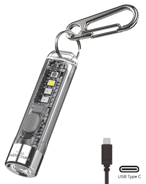 Фонарь брелок Nicron K11 c УФ