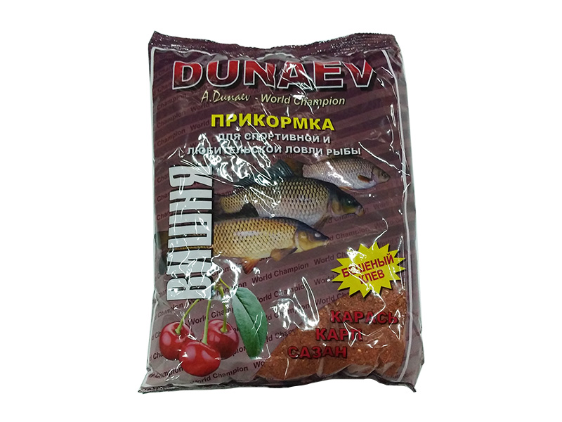 Прикормка "DUNAEV КЛАССИКА" 0,9 кг Вишня (Карсь+Карп+Сазан)