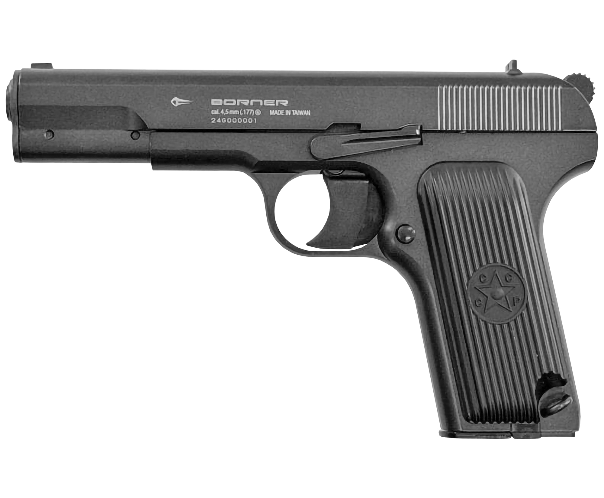 Пистолет пневм. Borner TT-M, кал. 4,5 мм (металл)/BBs