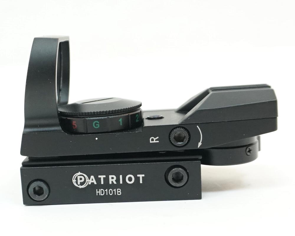 Коллиматор PATRIOT 1х33х22 зеленая /красная марка + ЛЦУ красный вивер